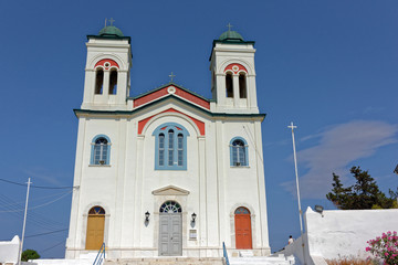 Église à Naousa, Paros, Cyclades, Grèce