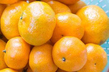 orange background of fresh oranges