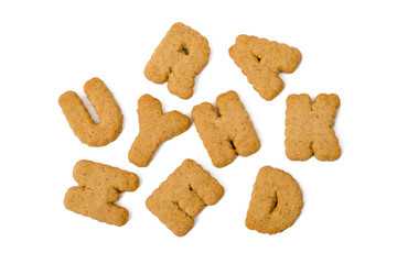 Buchstabenkekse