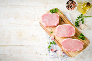 Raw fresh meat, pork brisket steak