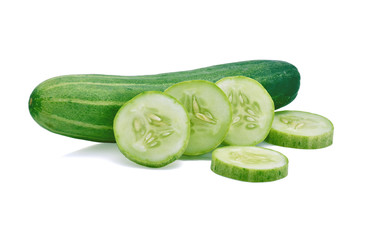 Cucumber isolated on white background