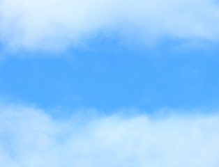frame for text stylized under a blue sky.copy space