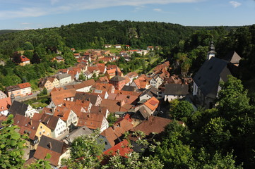 Fototapeta na wymiar Waischenfeld, Burg und Stadt