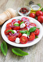 Italian caprese salad