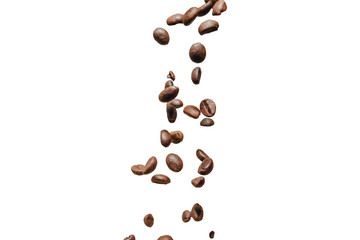 Coffee beans isolated on a white background