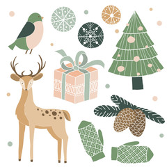 Vector Christmas set