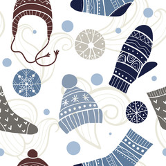 Christmas vector seamless pattern