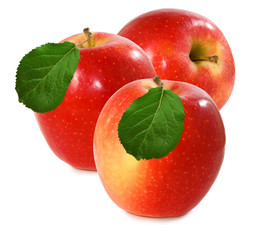 isolated image of apples closeup