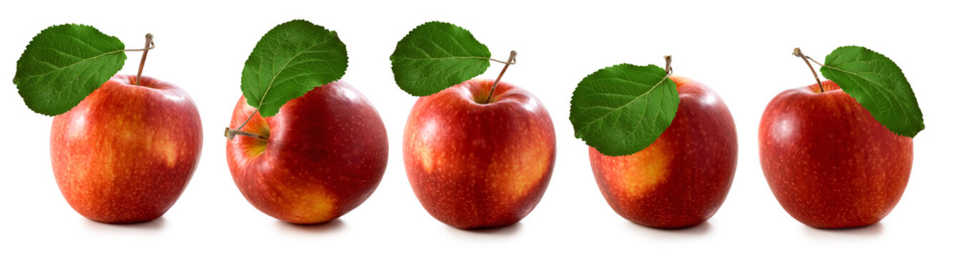 isolated image of apples closeup