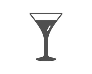 Martini glass icon. Wine glass sign. Quality design element. Classic style icon. Vector
