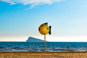 Benidorm, Alicante, España Ciudad mediterránea de vacaciones por excelencia debido a su buen clima durante todo el año.