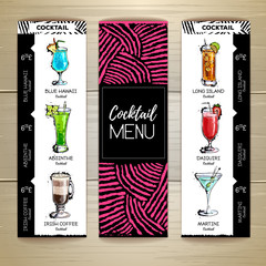 Cocktail menu design