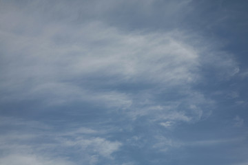 Fototapeta premium The wind brought clouds to the sky. A beautiful abstract sky background soars easily in the sky. The best pictures of the clouds we see across the sky.