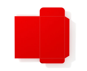 Red chinese envelope . 3D Illustration.