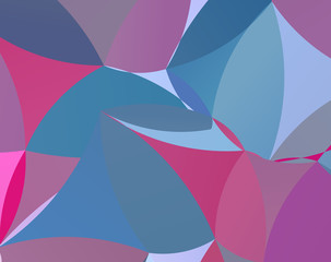 Abstract mosaic pattern with wavy shapes. Vector illustration