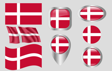 Obraz premium Flag of Denmark