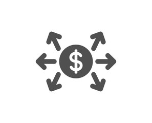 Dollar exchange icon. Payment sign. Finance symbol. Quality design element. Classic style icon. Vector