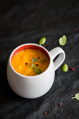 Fresh Carrot Cream Soup