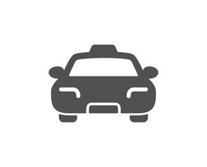 Taxi icon. Client transportation sign. Passengers car symbol. Quality design element. Classic style icon. Vector