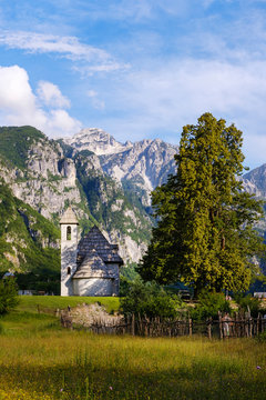 Albania, Shkoder County, Albanian Alps, Theth National Park, Theth, Catholic Church