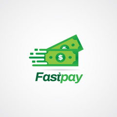 Fast Pay Dollar Money Logo 
