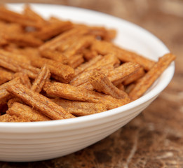 Rusks in a plate on the table