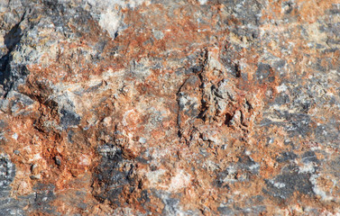 Mountain stone on nature as an abstract background