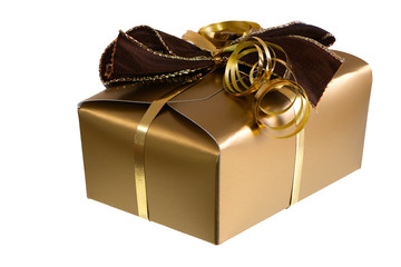 Isolated present in a golden package