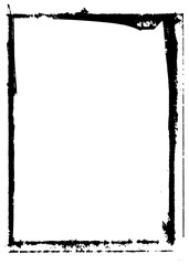 Abstract Decorative Black & White Photo Edge. Type Text Inside, Use as Overlay or for Layer Mask.