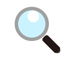 虫眼鏡　ルーペ　拡大鏡　ベクター