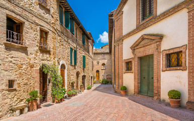 Fototapeta na wymiar Scenic sight in Pienza, Province of Siena, Tuscany, Italy.