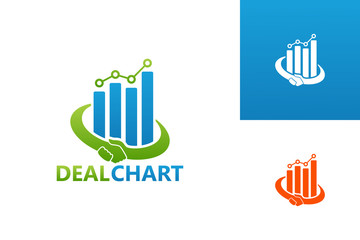 Deal Chart Marketing Logo Template Design Vector, Emblem, Design Concept, Creative Symbol, Icon