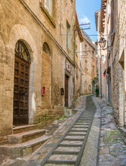 Fototapeta na wymiar Scenic sight in Todi, ancient town in the Province of Perugia, Umbria, central Italy.