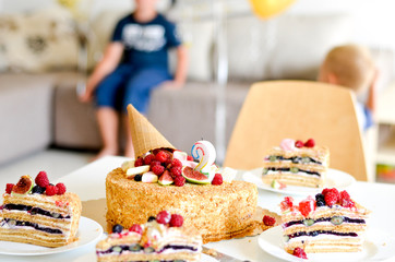 Waiting for Birthday party.
