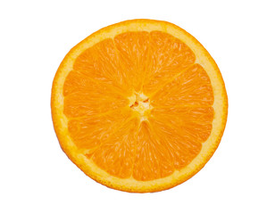 Orange fruit isolated on white background.