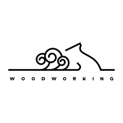 Obraz premium an illustration consisting of an image of a planer plowing a tree and the inscription 