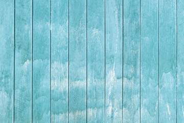 Fototapeta na wymiar Old sky-blue hardwood background.