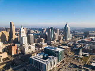 Naklejka na ściany i meble Aerial View of Cincinnati Ohio