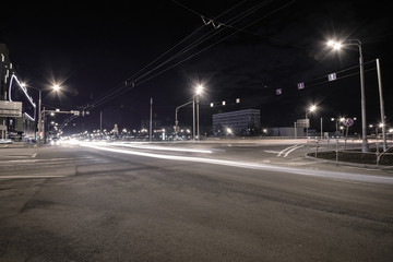 night road, long exposure