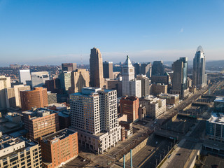 Fototapeta na wymiar Aerial View of Cincinnati Ohio