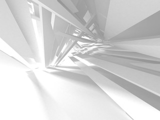 Abstract Modern White Architecture Background