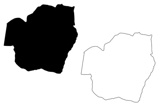 Imo State (Subdivisions of Nigeria, Federated state of Nigeria) map vector illustration, scribble sketch Imo map