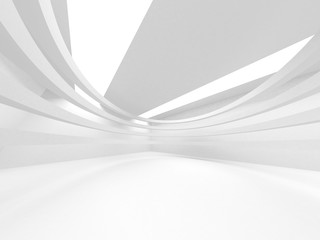 Abstract Modern White Architecture Background