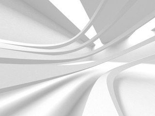 Abstract Modern White Architecture Background