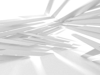 White Architecture Construction Modern Interior Background