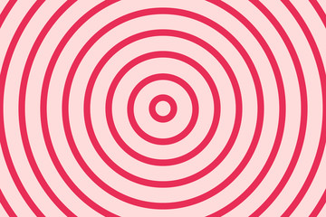 Vector simple pink background. Spiral in retro pop art style