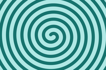 Fototapeta na wymiar Vector simple blue background. Spiral in retro pop art style