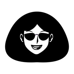 Disco woman face