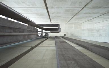 Empty dark abstract concrete smooth interior . Architectural background. 3D illustration and rendering
