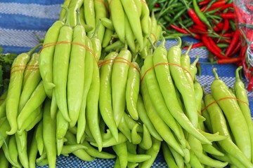 Fresh chilli at market